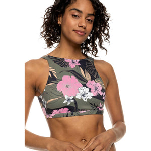 ROXY Womens The Pop Up Crop Bikini Top