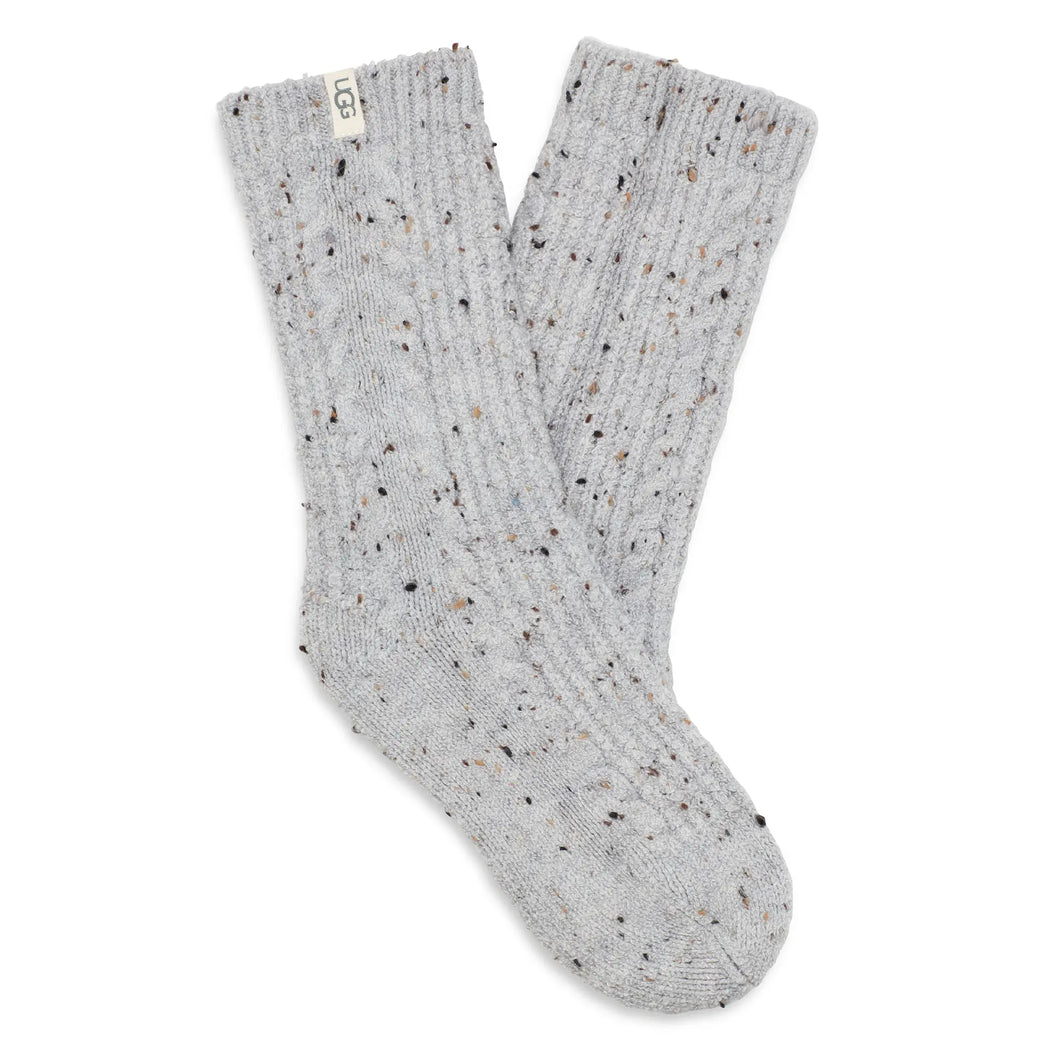 UGG Womens Radell Cable Knit Crew Socks