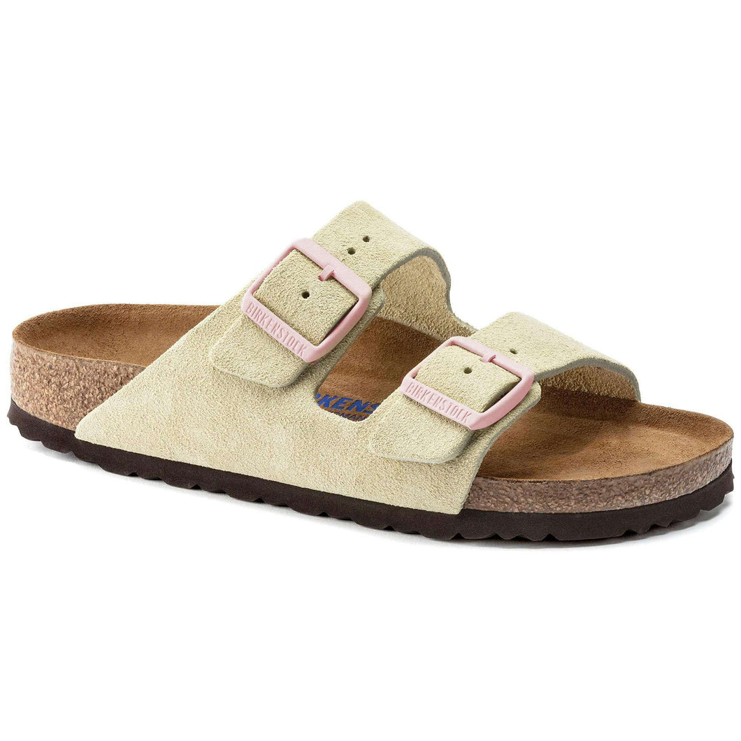 Birkenstock Womens Arizona Soft Port Suede Casual Sandals