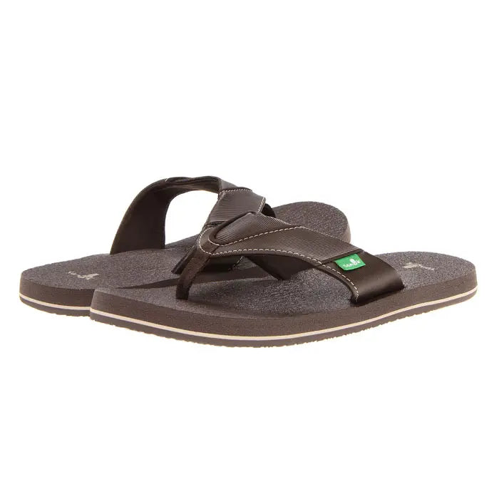 Sanuk Boys Root Beer Cozy Sandals