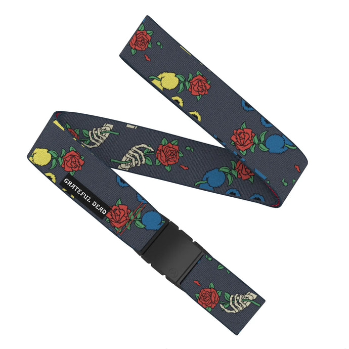 Arcade Belts Mens Grateful Dead Skeleton Bear Slim Belt