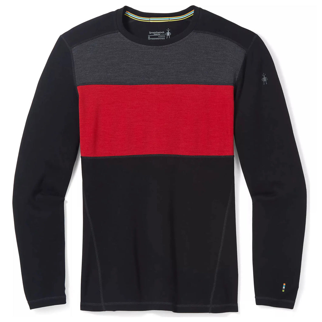 Smartwool Mens Merino 250 Base Layer Colorblock Crew Shirt