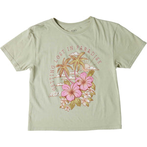 ROXY Girls Hibiscus Paradise Oversized Boyfriend T Shirt