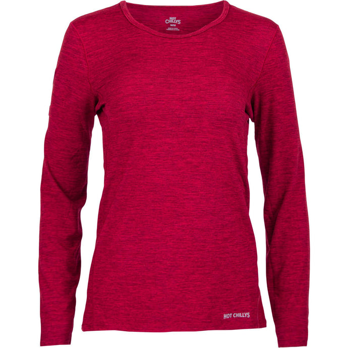 Hot Chillys Womens Clima-Tek Crewneck Base Layer Top