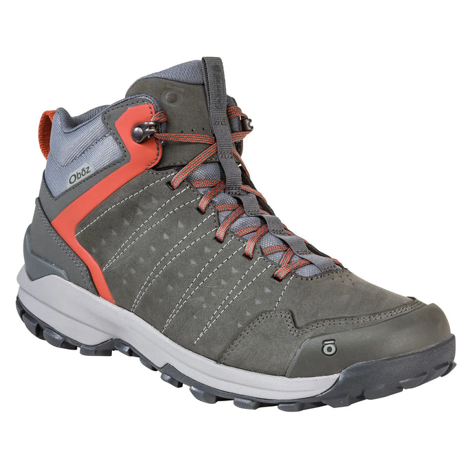 Oboz Mens Sypes Mid Leather Waterproof Hiking Shoes