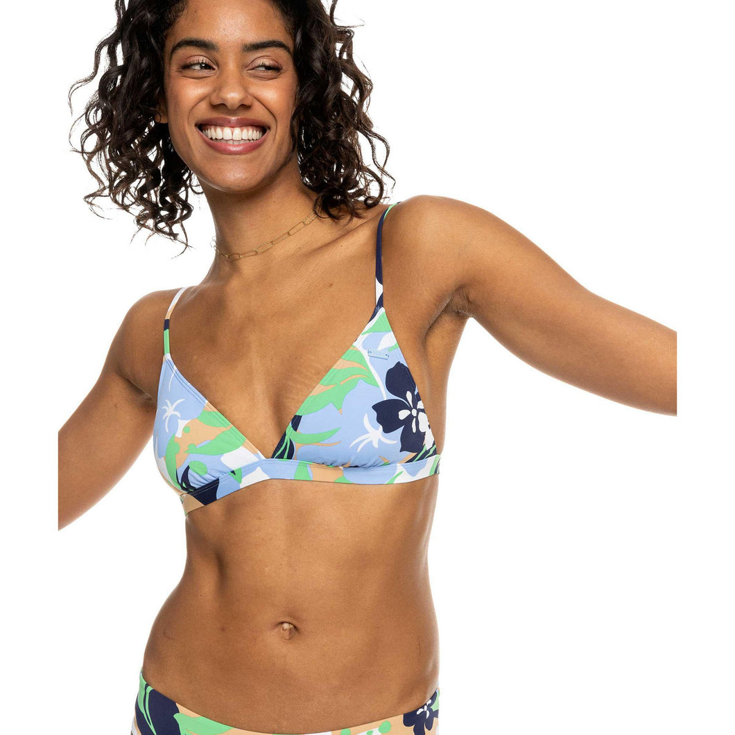 ROXY Womens Printed Beach Classics Fixed Triangle Bikini Top