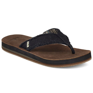 Sanuk Mens Fraid Not Soft Top Casual Sandals