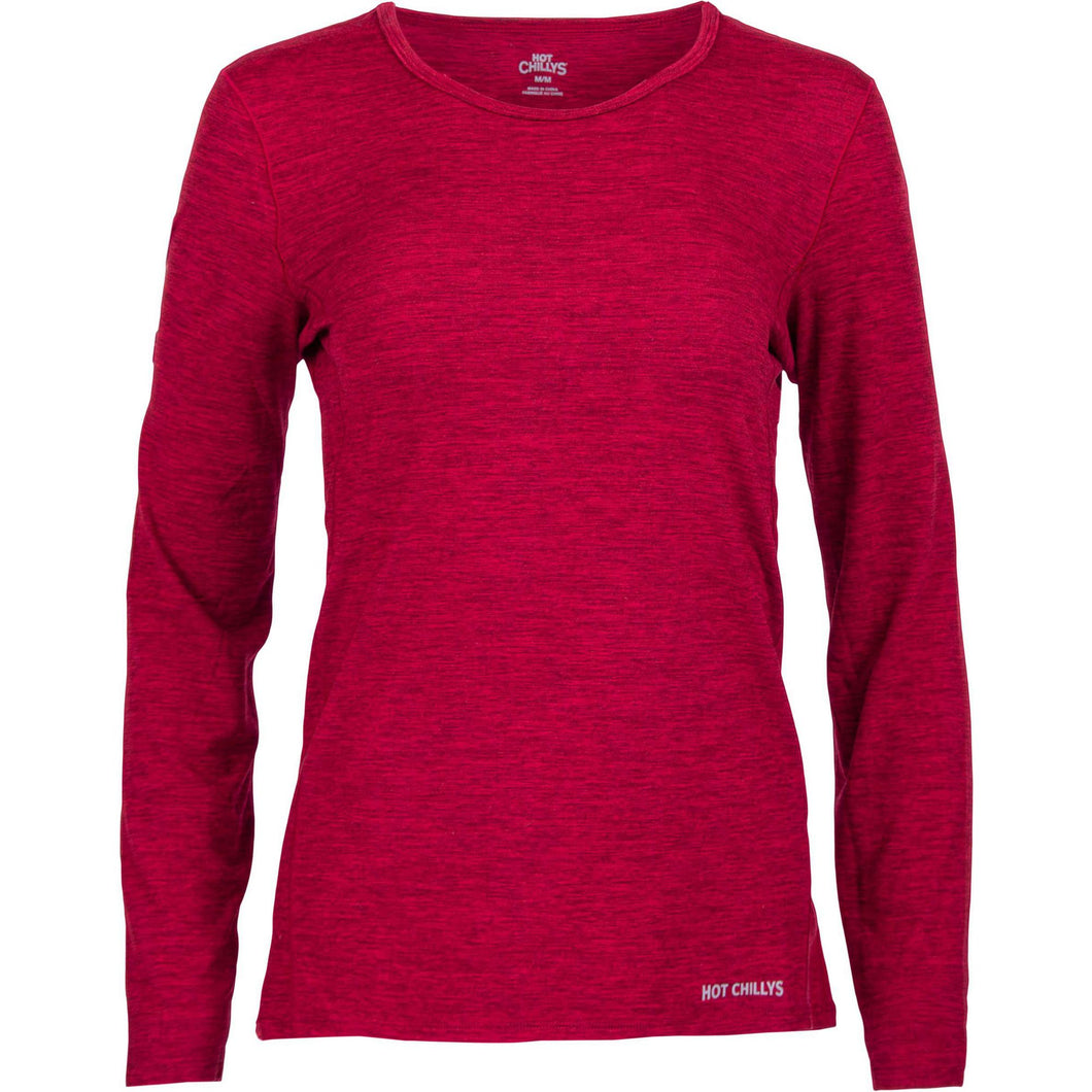 Hot Chillys Womens Clima-Tek Crewneck Base Layer Top