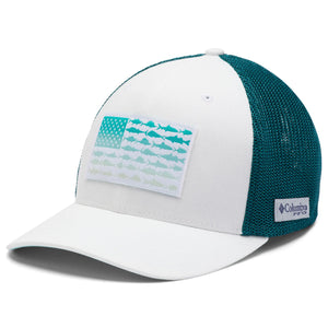 Columbia Mens PFG Mesh Fish Flag Ball Cap